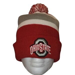 Ohio State Buckeyes '47 Brand Knit Beanie Hat Cap Pom NCAA Football